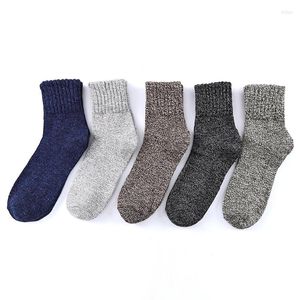 Herensokken 5pairs/veel dikke hoogwaardige mannen mode winter zachte warme wollen bream