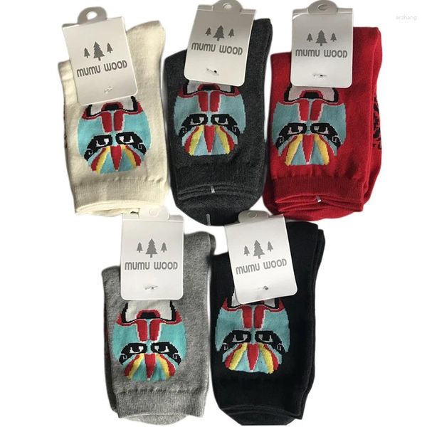 Chaussettes pour hommes 5pk mode coton drôle EUR 38-41 masques d'opéra chinois motif visage de Pékin style automne hiver