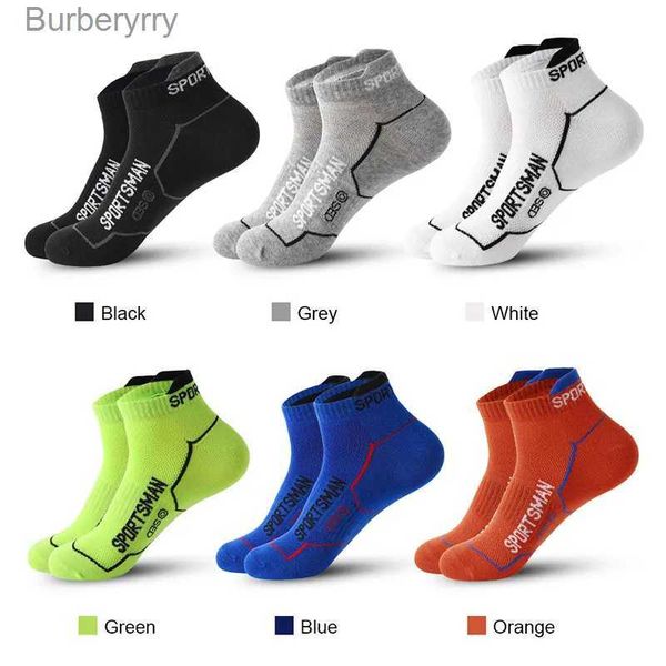 Calcetines para hombres 6 pares Hombres de alta calidad Algodón Casual Suave Verano Transpirable Malla Tobillo Deportes Ciclismo Correr Negro Calcetín corto ForL231016