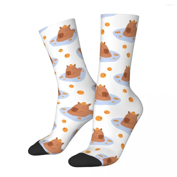 Calcetines de hombre Adorable lavado Capibara conejillo de indias Cavia Porcellus Animal Kawaii deportes patrón de dibujos animados