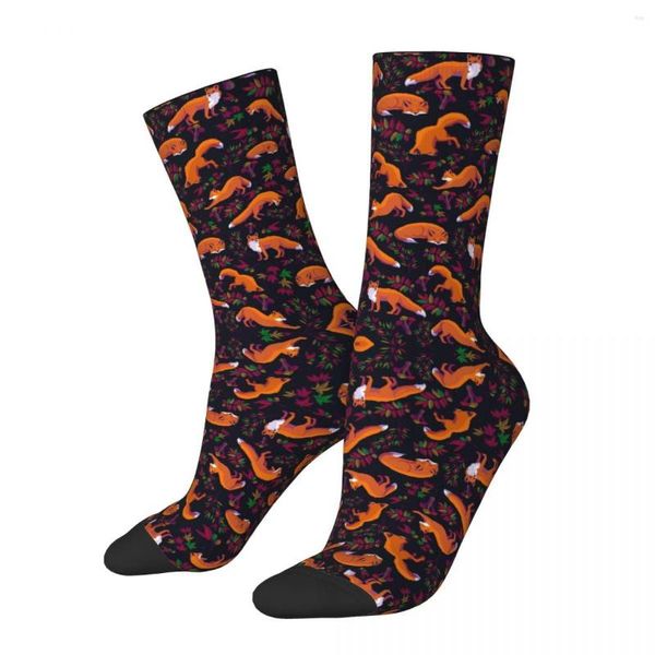 Chaussettes pour hommes toutes saisons, bas d'équipage forêt Harajuku décontracté Hip Hop, accessoires longs pour hommes et femmes, cadeaux de noël