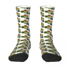 Calcetines para hombres All Seasons Crew Medias Recursos Harajuku Crazy Hip Hop Accesorios largos para hombres Mujeres Regalos