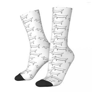 Chaussettes homme toutes saisons Pablo Picasso sauvage Wiener chien teckel Sport moyen Tube doux Hip Hop bas pour hommes femmes cadeaux