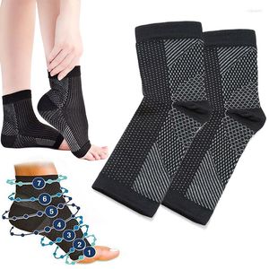 Heren sokken enkelvoet elastische compressie wrap mouw bandage brace ondersteuning bescherming sporten verlichting pijn sport accessoires