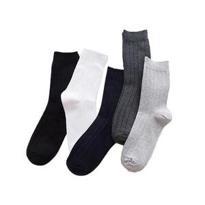 Chaussettes pour hommes automne conception simple homme style d'affaires coton anti-sueur épais noir