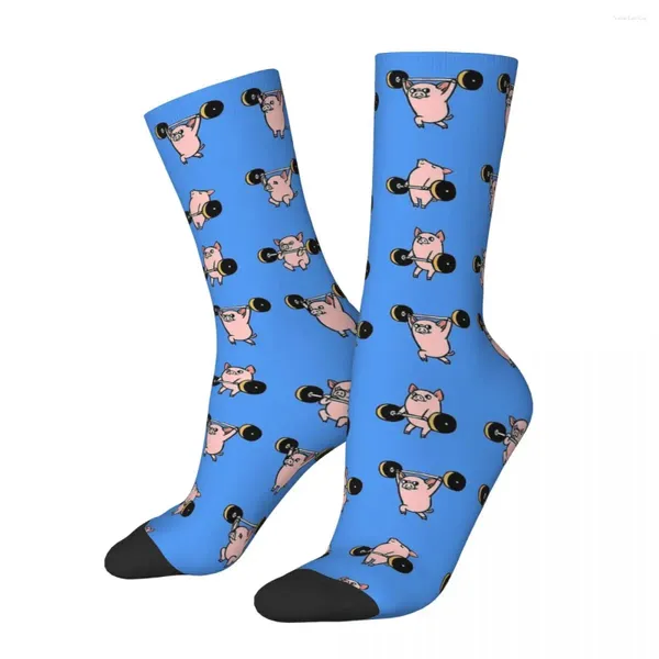 Chaussettes pour hommes Automne Hiver Cool Femmes Hommes Lifting Pig Fitness Gym Respirant Basketball