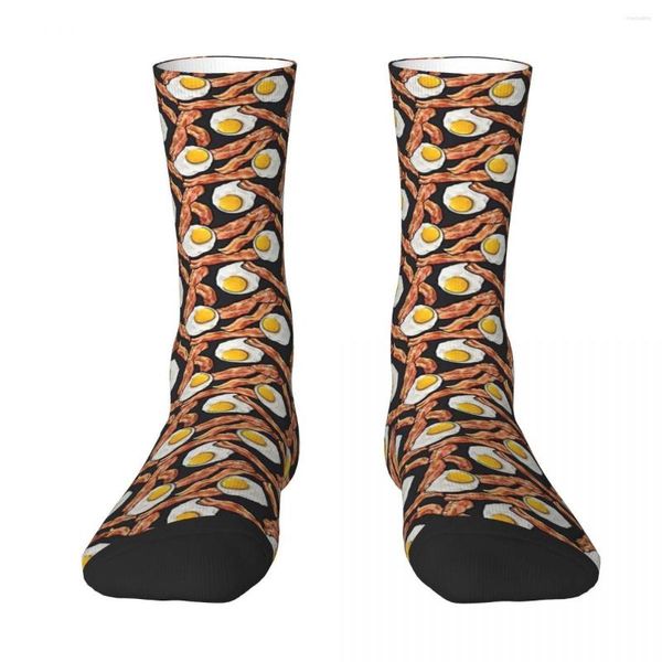 Calcetines para hombre Tocino y huevos Desayuno Brunch Time Adultos Unisex Hombres Mujeres