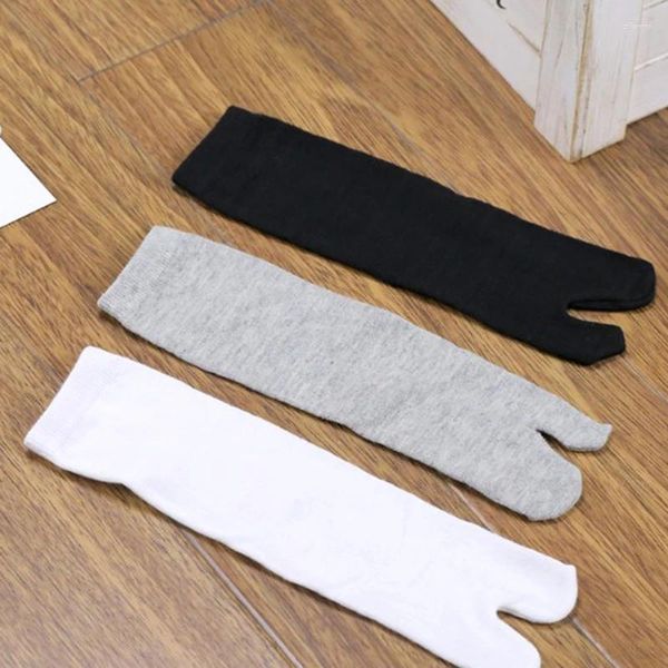 Chaussettes masculines bambou japonais hommes et femmes fibres d'été deux doigts noirs kimono flip flop sandal divisé ninjia blanc tabi orteil