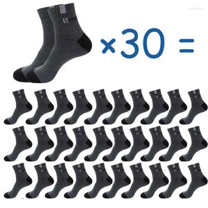 Men's Socks Bamboo Size Deodorant Summer Breathable 30 Quality 43-47 Of Wholesale Fiber Business Ankle High Spring Men Pairs Plus And