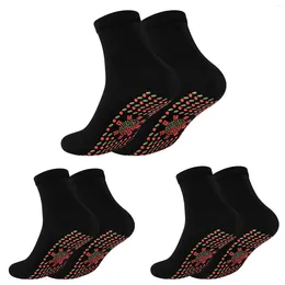 Chaussettes pour hommes Sports de basket-ball pour hommes auto-chauffants 3 paires Tourmaline chauffée hiver chaud plus riche plus pauvre femme