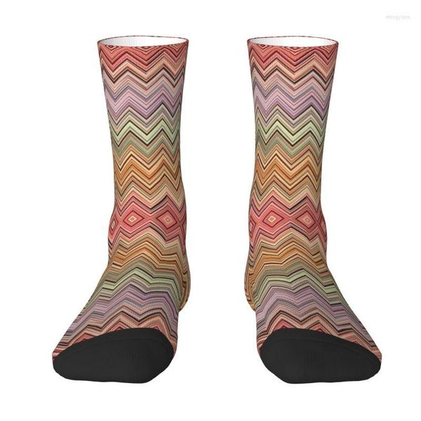 Calcetines de hombre Boho Vintage Contemporáneo Vestido para hombres Mujeres Moda cálida Novedad Multicolor Equipo moderno