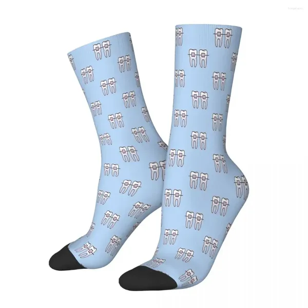 Chaussettes pour hommes bretelles dent dents département de stomatologie dentaire mâle hommes femmes bas d'été Polyester