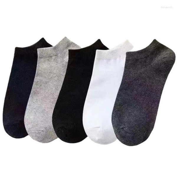 Calcetines para hombres Marca 5 pares Venta Hombres Algodón Alta Calidad Casual Transpirable Barco Corto Verano Masculino