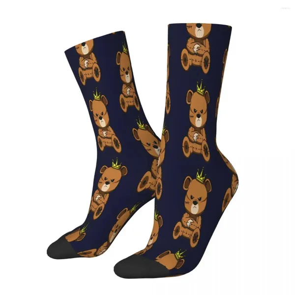 Chaussettes pour hommes brillant orde en peluche en peluche