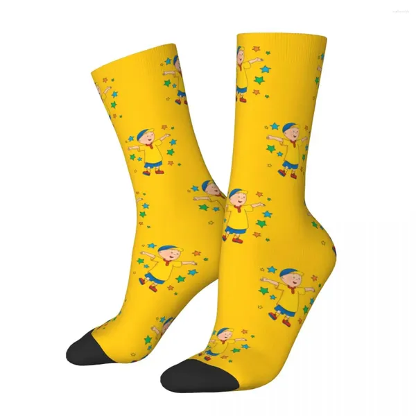 Chaussettes masculines Caillou personnage des femmes dessin animé décontracté Harajuku printemps d'été