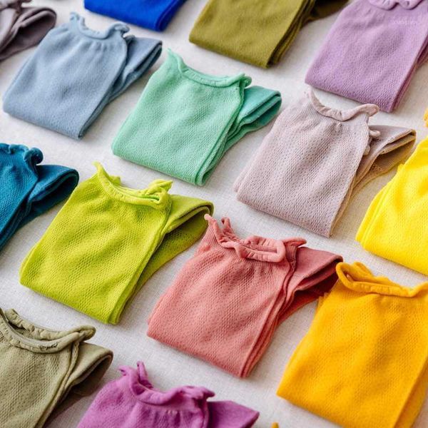 Chaussettes pour hommes Couleur bonbon Femmes Harajuku Coloré Printemps Mesh Cool Summer 1 paire1