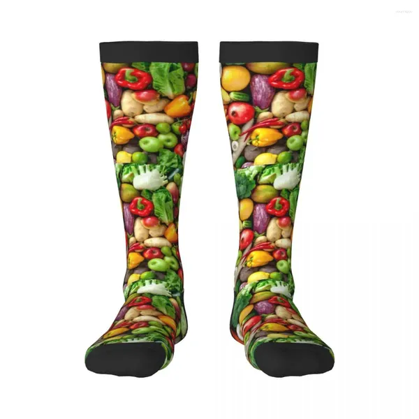 Calcetines de hombre Casual Colorido Vegetal Largo Harajuku Retro Negocios