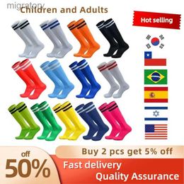 Chaussettes masculines Chaussettes de football pour enfants Ike Dex Cotton Sports Choques de sport au-dessus des chaussettes au baseball et des chaussettes de hockey sur le terrain