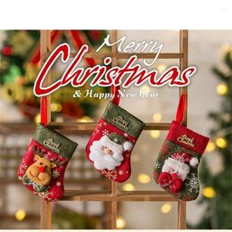 Calcetines de hombre Navidad 2023 hombres Harajuku cálido Santa Claus regalos contenedor divertido 1 par Retro dulce multicolor muñeco de nieve lindo Kawaii rojo