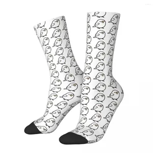 Chaussettes pour hommes Chubby White Albino Budgie Chibi Mini Mâle Hommes Femmes Bas d'hiver Harajuku