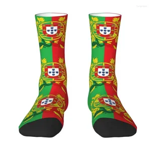 Herensokken Wapenschild Portugal Art Heren Crew Unisex Fun Portugese vlag Lente Zomer Herfst Winterjurk