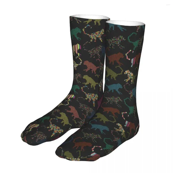 Chaussettes pour hommes Coloré Singe Animal Hommes Femmes Casual Haute Qualité Printemps Été Automne Hiver Cadeau