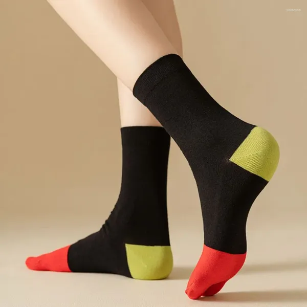 Chaussettes en coton peigné pour hommes et femmes, confortables, unisexes, Tabi, japonais, Harajuku, mode à deux orteils