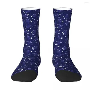 Chaussettes masculines Comet et les étoiles (sombre ver.) Chaussettes hommes femmes basester bases personnalisables drôles