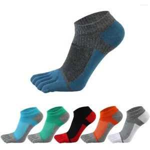 Compression des chaussettes pour hommes confortable façonner les sports de la cheville respirante sans montrer cinq doigts