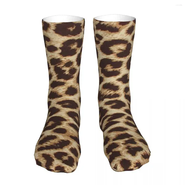 Calcetines de hombre Compresión Leopardo Estampado Piel Mirada Textura Mujer 2023 Hombres Calcetín deportivo