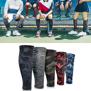 Chaussettes pour hommes Compression Longue Hommes Femmes Genou Fitness Coloré Jambe Améliorée Manches De Mollet En Plein Air Cyclisme