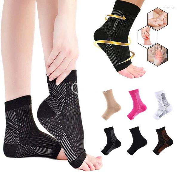 Calcetines para hombre, manga de compresión, tobillera deportiva, fascitis Plantar para tendinitis de Aquiles, dolor articular, reduce la hinchazón, espolón en el talón