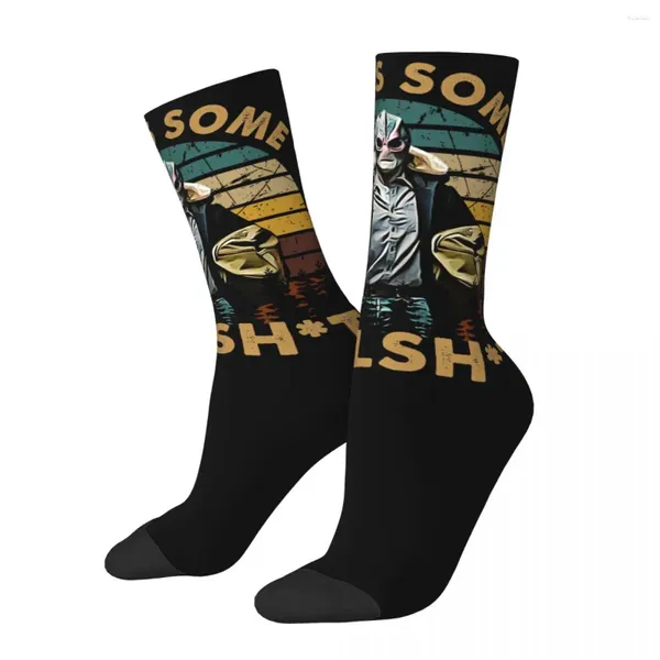 Chaussette de compression masculine pour hommes design vintage Ceci est un étranger résident Alan Wray Tudyk motif sans couture