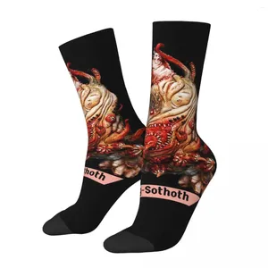 Heren Sokken Compressie Yog-Soth Retro Harajuku Cthulhu Mythologie Miljarden briljante bollen Hip Hop Casual Crew Sock