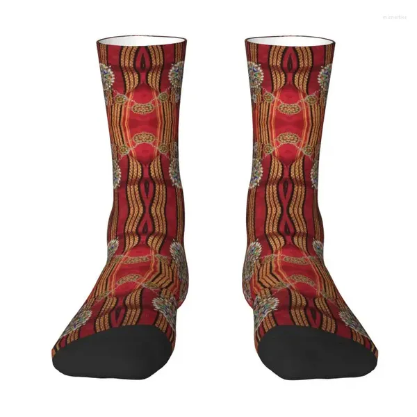 Calcetines para hombre Cool Kabyle Jewelry Dress Unisex Breathbale Warm 3D Impreso Amazigh Geométrico Crew