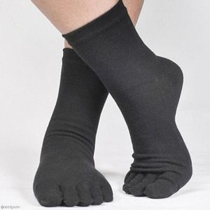 Heren sokken katoen vijf vinger teen mannen vrouwen ademende sport runnen vaste kleur zwart wit grijs comfortabel comfortabel