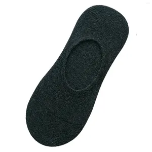 Chaussettes invisibles en coton pour hommes, port robuste avec poignées antidérapantes, pour garçons et adolescents, usage quotidien