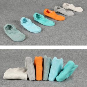 Heren sokken cottvo10pairs/pack 200 stitches katoen anti-slid no show enkel voor mannen zomer kleurrijke onzichtbare voering lage cut