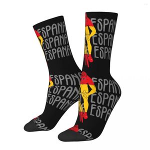 Herensokken Crazy Sock For Men Cycling Tour Of Spain Hip Hop Harajuku RVV Happy Naadloze Boys Crew Compressie Casual Gift