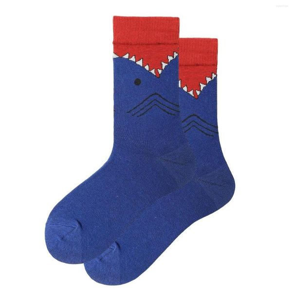 Chaussettes pour hommes motif créatif coton dans les bas de sommeil animaux colorés