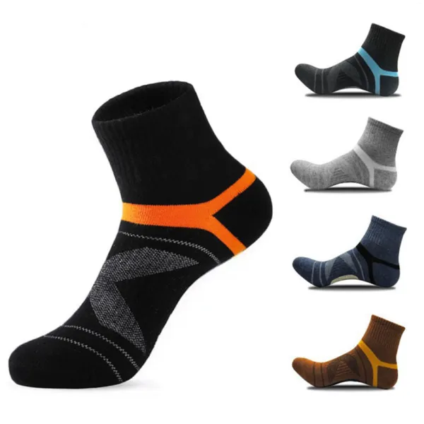 Calcetines para hombre Transfronterizos Venta al por mayor Montañismo al aire libre Deportes Baloncesto Correr Sudor-absorbente Transpirable