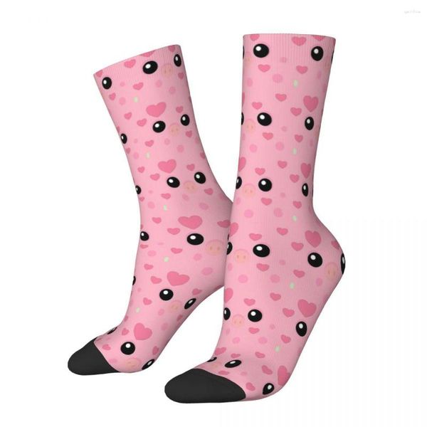 Calcetines para hombre Lindo Cerdo Animal Rosa Regalo divertido Niños Hombres Mujeres Novedad al aire libre Primavera Verano Otoño Invierno Medias