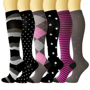 Chaussettes pour hommes Double compression pour hommes femmes avec des varices diabétiques œdème cages gym de gym en plein air cyclisme