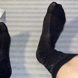 Coupes de chaussettes pour hommes Gift pour hommes Exotic Formal Wear Suit Starlit Stockings Silk Sexy Ultra mince transparent transparent TNT