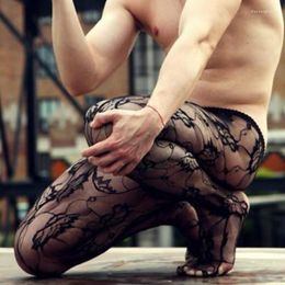 Heren sokken exotische man panty kollant mesh panty mesh pantia mannelijke lichaamskous ondergoed ondergoed sexy lingerie zwarte strumpfhose drop