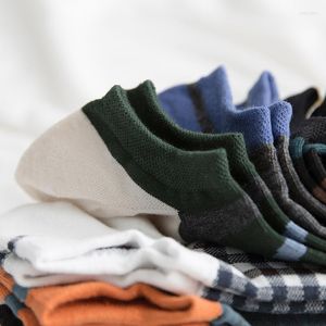 Chaussettes masculines mode 2022 Coton coloré d'épaisseur régulière