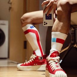 Herensokken Mode Calcetines Hombre Meias Hoge Buis Voor Heren Katoen Basketbal Ropa De Sport