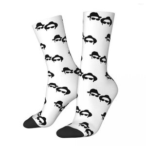 Chaussettes pour hommes mode hommes hommes Harajuku Elwood Jake les Blues Brothers chaussette haute qualité femmes printemps été automne hiver