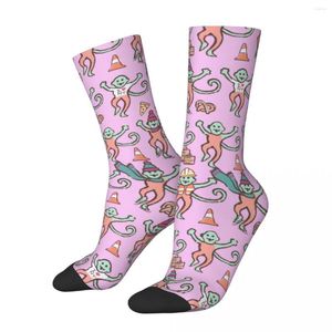 Chaussettes Homme Mode Homme Harajuku Chaussette à Rouleaux Polyester Rose Graphique Femme Printemps Eté Automne Hiver