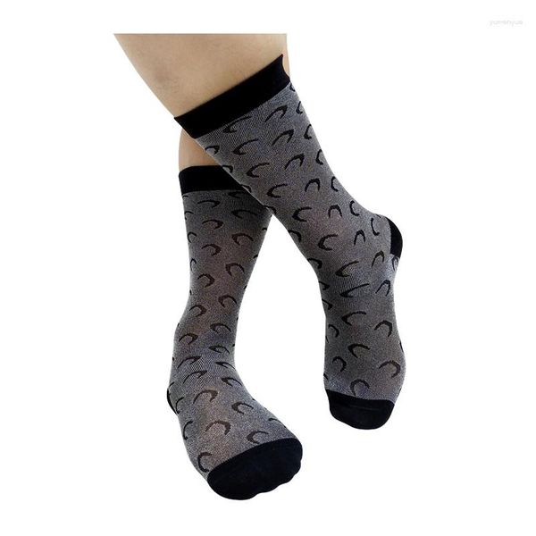 Chaussettes pour hommes Mode Hommes Robe formelle Costumes Brillant Sexy Business pour Homme Bas Lingerie Respirant Softy Tuyau